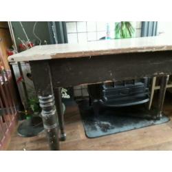 Brocante Frans keukentafel