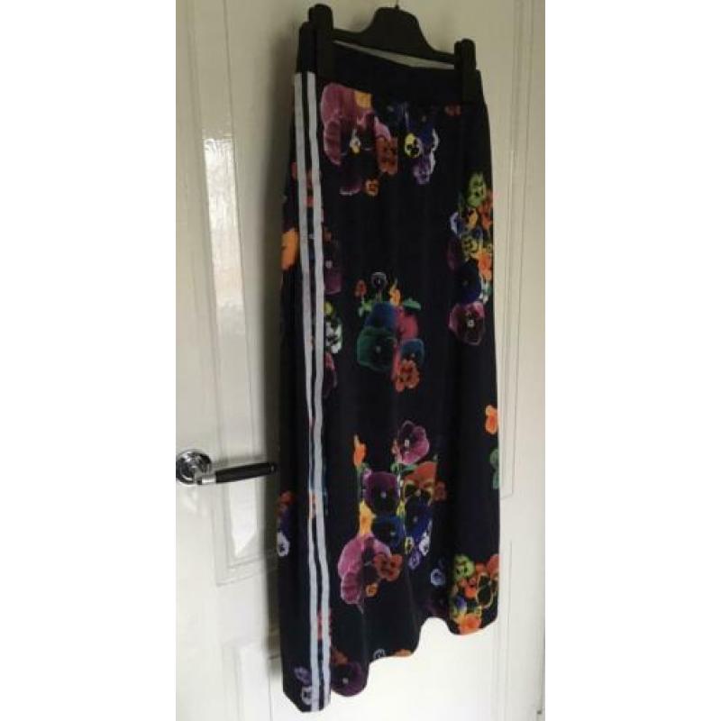Adidas Firebird Floral viooltjes lange trainingsrok