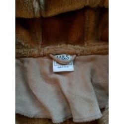 Mooie suede achtige winterjas met teddy