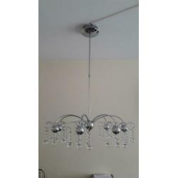 Hanglamp kroonluchter schadeloos met echt kristal