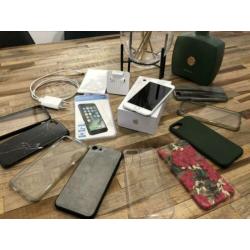 iPhone 8 Wit (+GARANTIE) +Doos+New Screenprotector+Hoesjes!!
