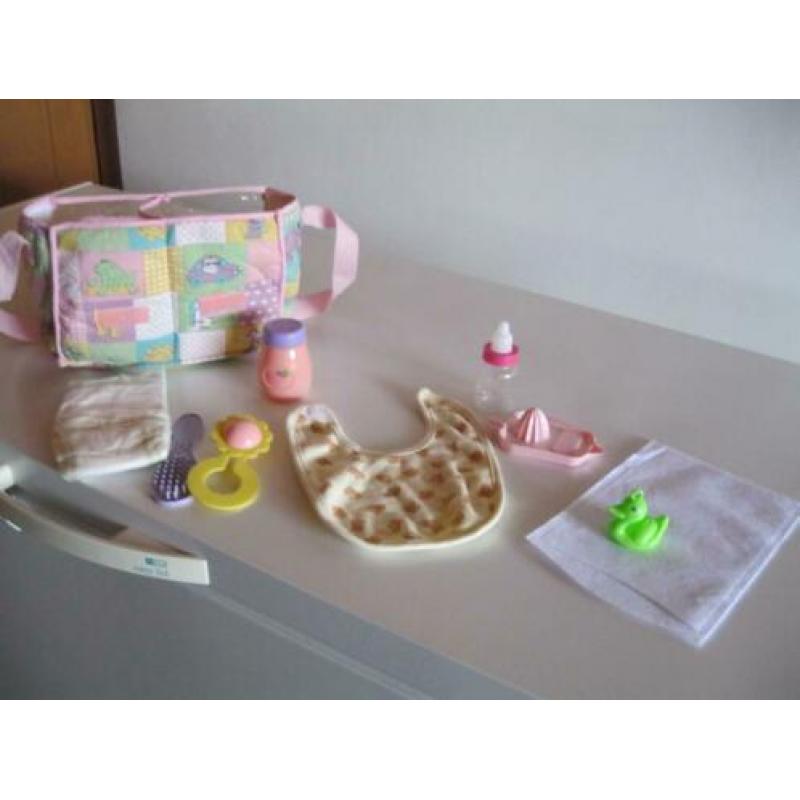baby born verzorgingstas met inhoud/box/buggy/