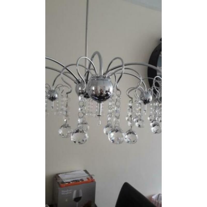Hanglamp kroonluchter schadeloos met echt kristal