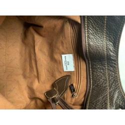 Balenciaga donkerbruine leren handtas