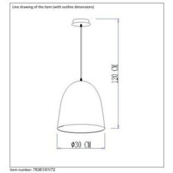 Hanglamp Woody van Lucide