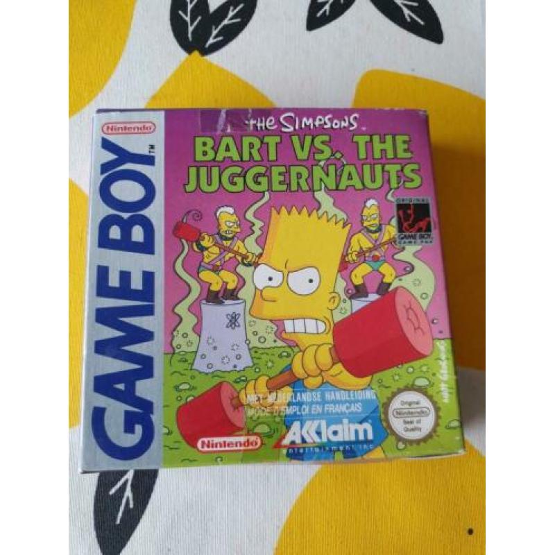 Nintendo Game Boy cib Simpsons Bart vs the Juggernauts