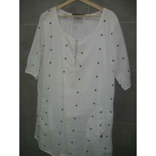 Maison Scotch tuniek/bloes. Maat 4=4244 Wit