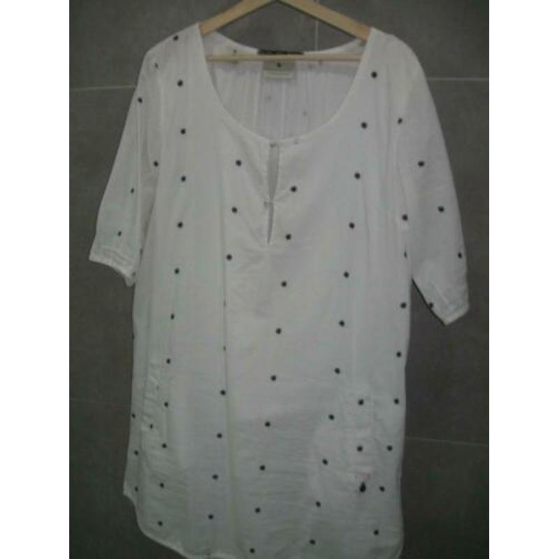 Maison Scotch tuniek/bloes. Maat 4=4244 Wit