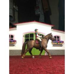 Schleich springruiter + paard