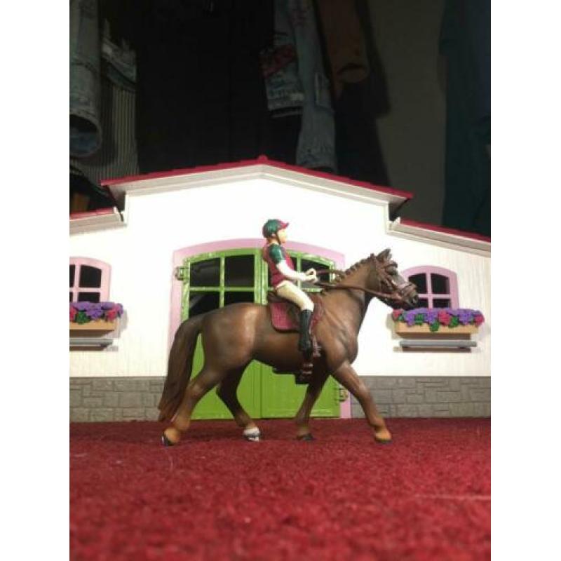 Schleich springruiter + paard
