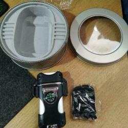 Aansteker Exploer zilver met zwart