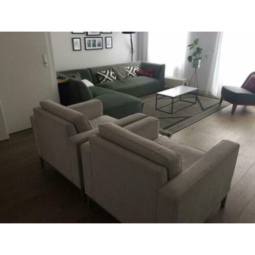 *gratis* ophalen twee witte/beige fauteuils