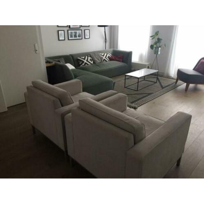 *gratis* ophalen twee witte/beige fauteuils