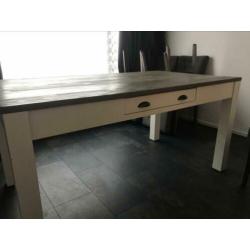 Landelijke eettafel 160 cm