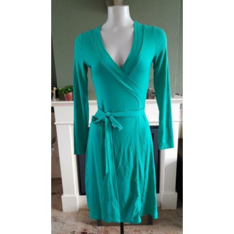 ZGAN aqua blauwe BANANA REPUBLIC jurkje mt XS 34, jurk blauw