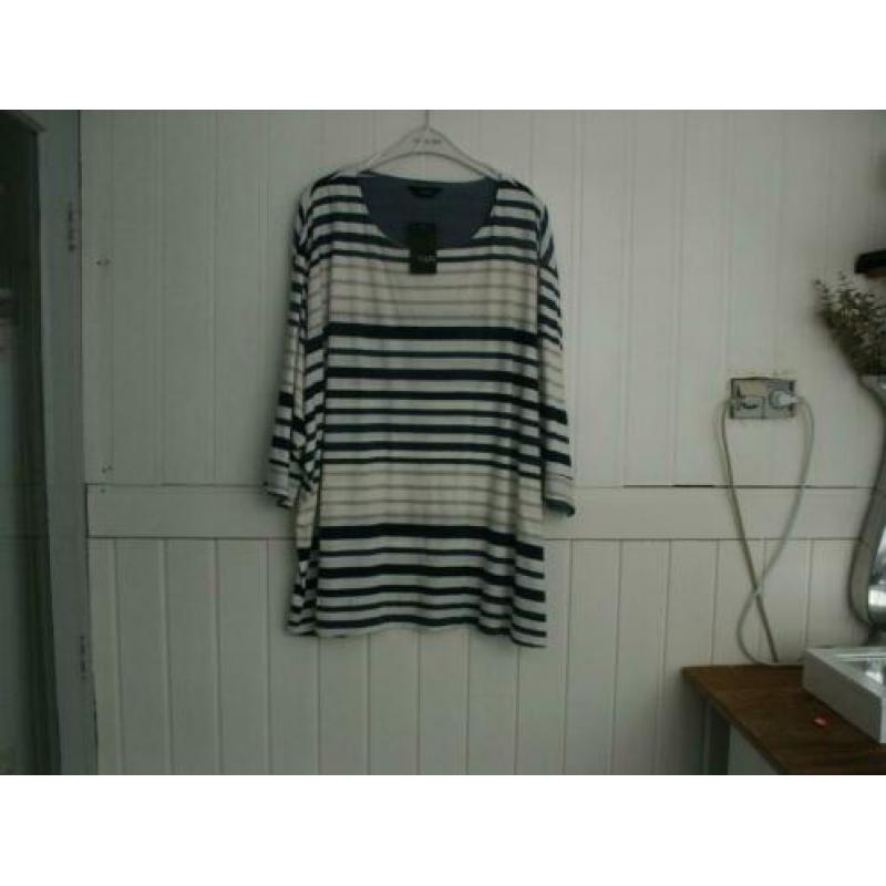 ger. Shirt Yours blauw/offwhite/beige 34/36 - 62/64 nieuw!