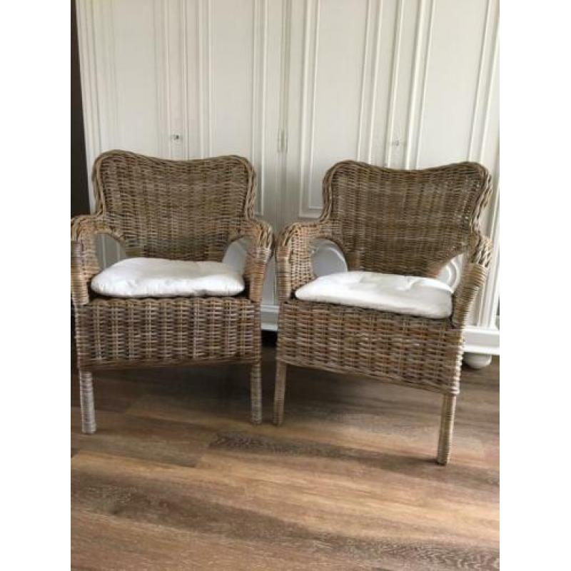 Byholma stoel rotan fauteuil riet ikea