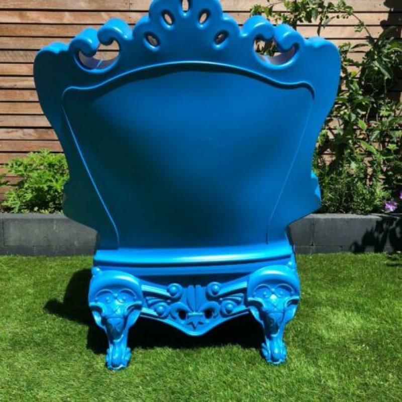 Kinderstoel Tuinstoel Fauteuil | Little Queen of Love Blauw
