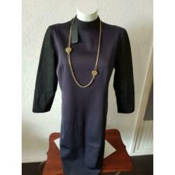 Vanilia nieuwe streepjes jurk maat blauw 42