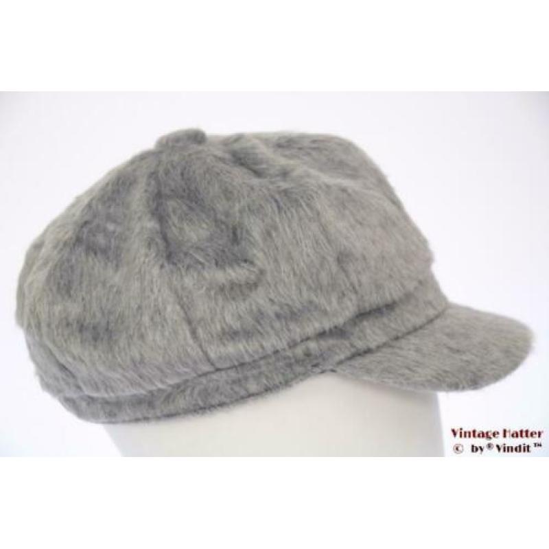 Dames Ballonpet Hawkins grijs imitatie angora 57-60 nieuw