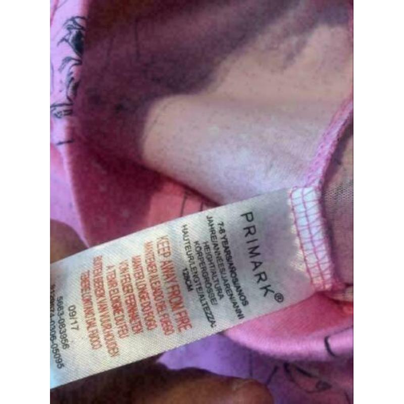 Printed roze legging, maat:122