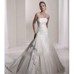 Aanbieding grote maat trouwjurk, mt 48 50 52