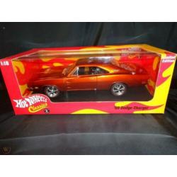 Dodge charger's 1969, 1:18 hot wheels gezocht