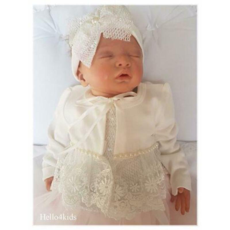 56 baby doop jasje bruidsmeisje newborn bolero met strik