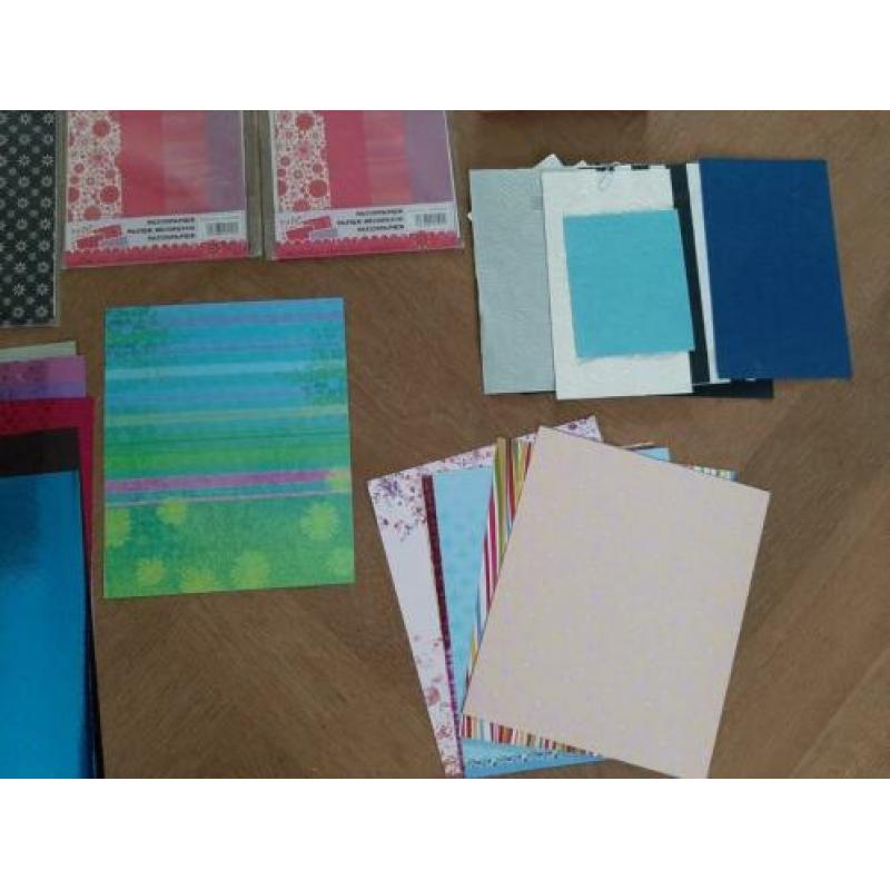 Diverse soorten papier scrapbook knutselen handgeschept
