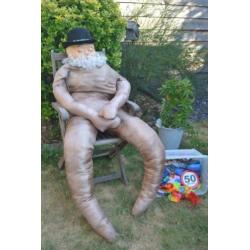 opvulpop stropop abraham of sara / sarah in je tuin 50 jaar