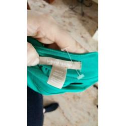 ZGAN aqua blauwe BANANA REPUBLIC jurkje mt XS 34, jurk blauw