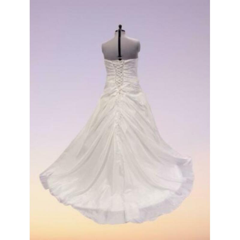 Aanbieding grote maat trouwjurk, mt 48 50 52