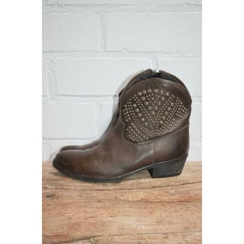 VIAROMA15 - Leren western inspired boots maat 37 - VIA ROMA