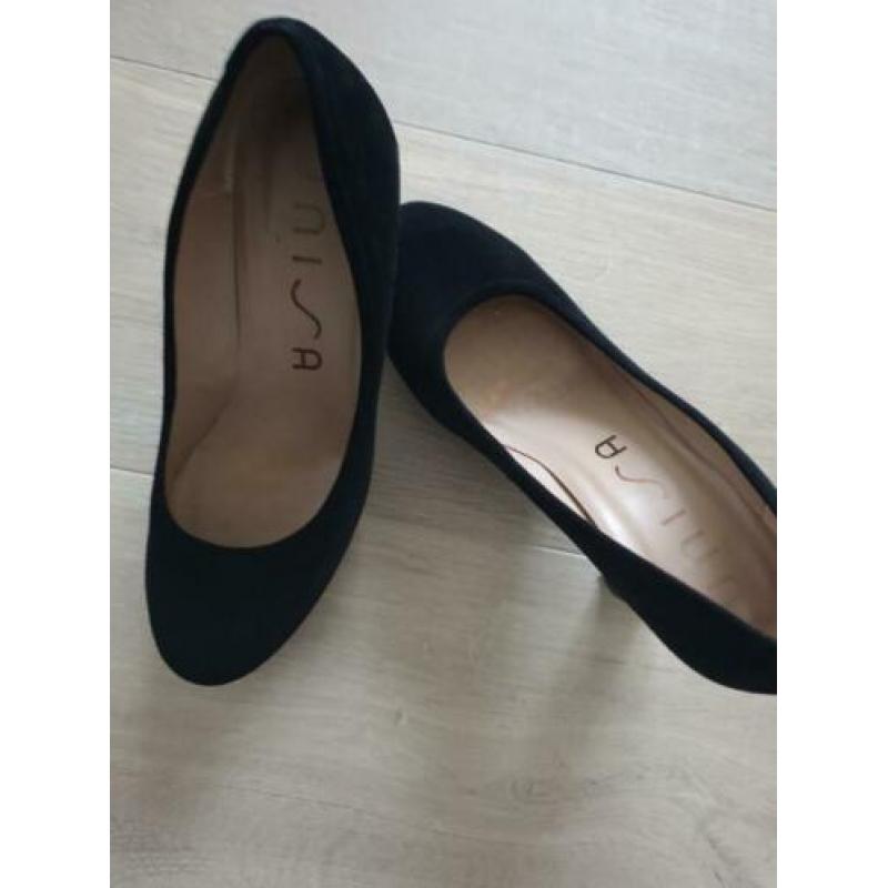 Unisa zwart suede maat 38