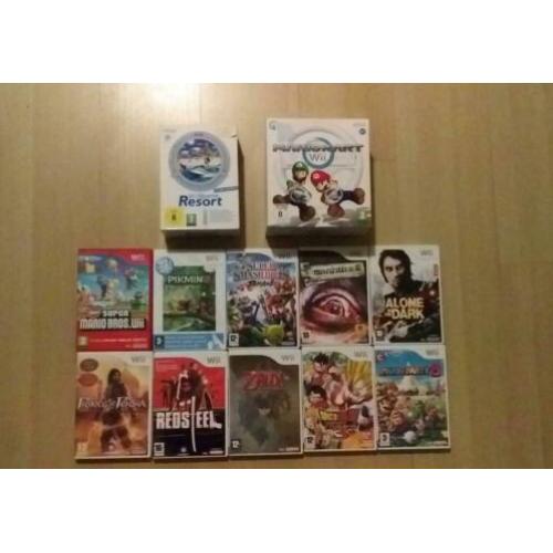 Verzameling Wii games Pikmin 2 Mario Kart Super Mario Bros