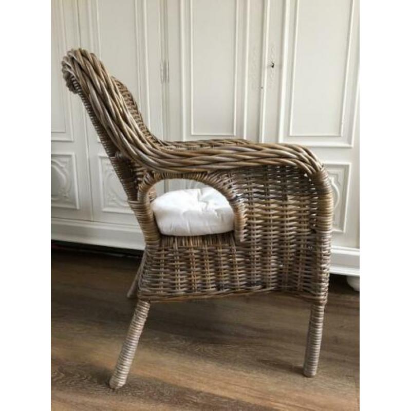 Byholma stoel rotan fauteuil riet ikea