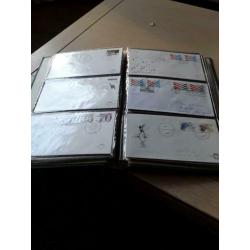 Album met eerstedag envenloppen en set briefkaarten