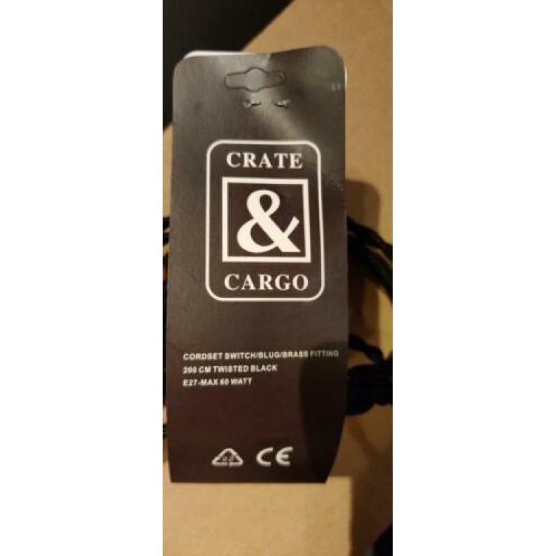 Nieuw! Hanglamp zwart mat binnenzijde wit emaille incl snoer