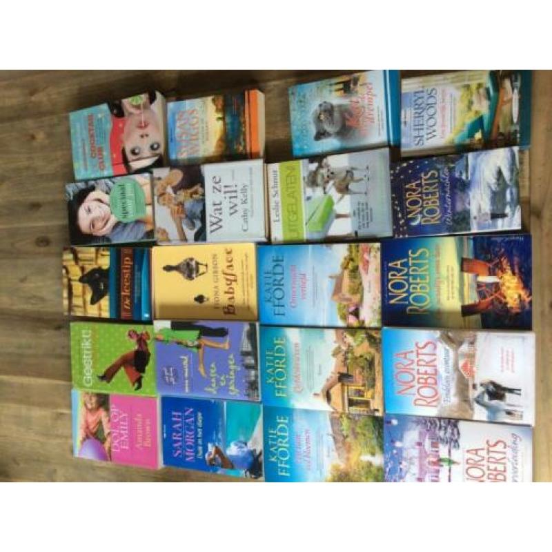 Chicklit; Katie Fforde, Cathy Kelly, Nora Roberts. 20 stuks
