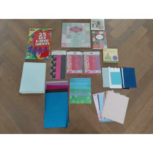 Diverse soorten papier scrapbook knutselen handgeschept