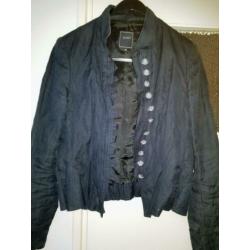 Chique gekleed linnen PULLS Jasje mt 40 Nwpr €249 Nu 25