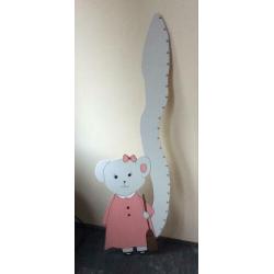 Houten groeimeter giraffe