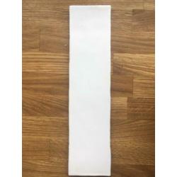 Langwerpige witjes 7.5x30 cm handvorm wandtegel mat wit