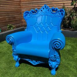 Kinderstoel Tuinstoel Fauteuil | Little Queen of Love Blauw
