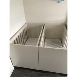 Complete (tweeling)babykamer wit