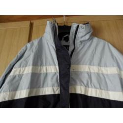 Brede blauw wit college zomerjas jas PL LAND 44/46 XL prima
