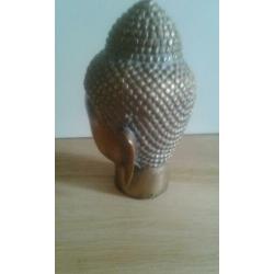Boeddhabeeld boedha budha boedah hoofd van koper