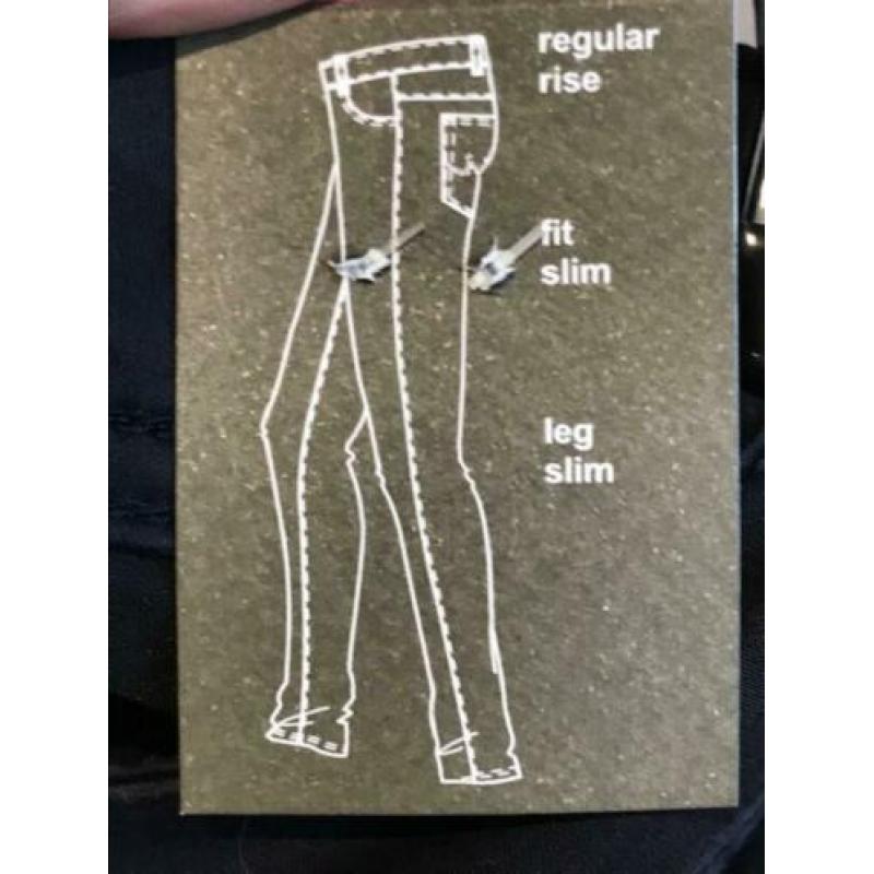 Nieuwe broek van NickJean Bess Satin marine maat 34