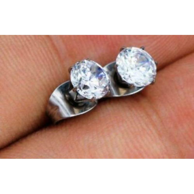 Oorknopjes/oorbellen/oorstekers titanium HYPOALLERGEEN NIEUW