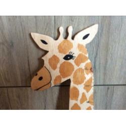 Houten groeimeter giraffe
